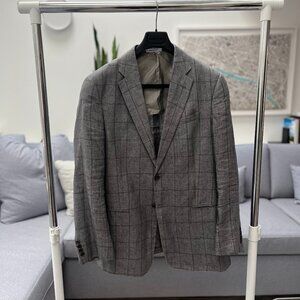 Grey plaid Armani blazer